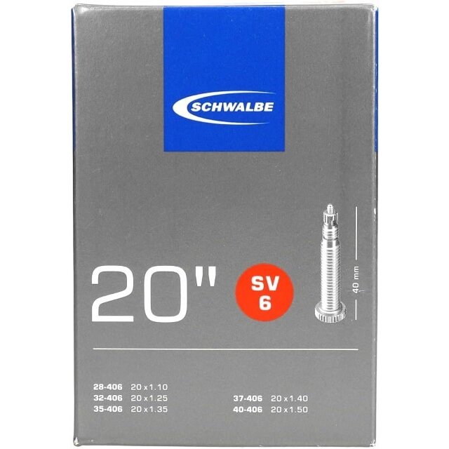 Schwalbe - Schlauch Schwalbe SV 6 20x11/8-1.50Zoll 28/40-406 SV 40mm