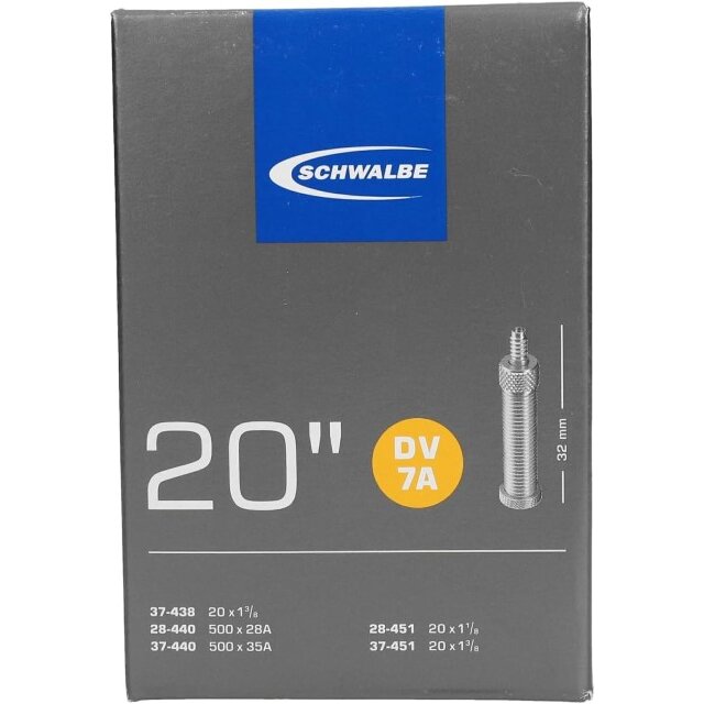 Schwalbe - Schlauch Schwalbe DV 7A 20x1 1/8-1 3/8Zoll 28/37-438/440/451 DV32mm