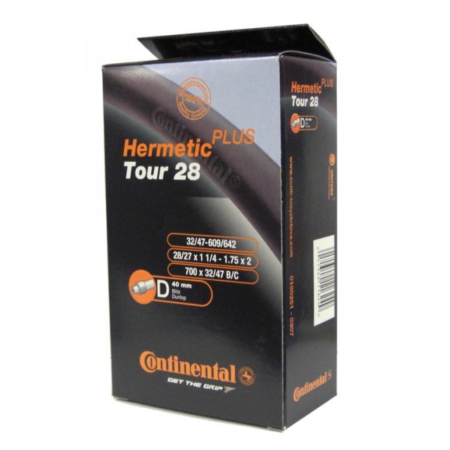 Continental - Schlauch Conti Tour 28 Hermetic Plus 27/28x1 1/4-1.75Zoll 32/47-622/635 DV 40mm
