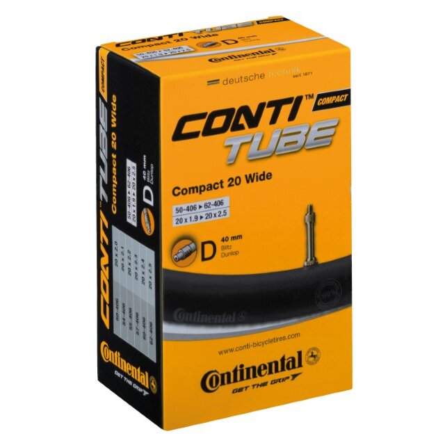 Continental - Schlauch Conti Compact 20 wide 20x1.90/2.125Zoll 50/62-406 DV 40mm