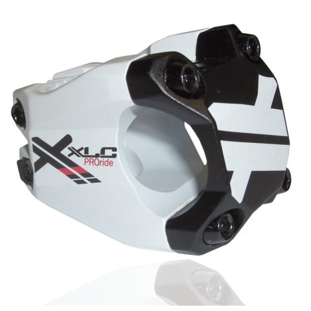 XLC - XLC Pro Ride A-Head-Vorbau  ST-F02 weiß/schwarz, 15°, 1 1/8Zoll, Ø 31,8mm,40mm