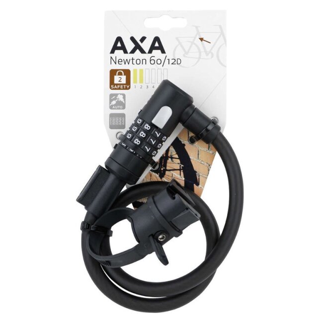 Kabelschloss AXA Newton 60/12 Code Länge 60cm Ø12mm schwarz