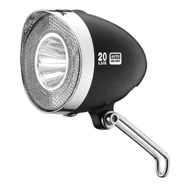 XLC - XLC Scheinwerfer LED Retro Reflektor 20Lux Schalter, schwarz
