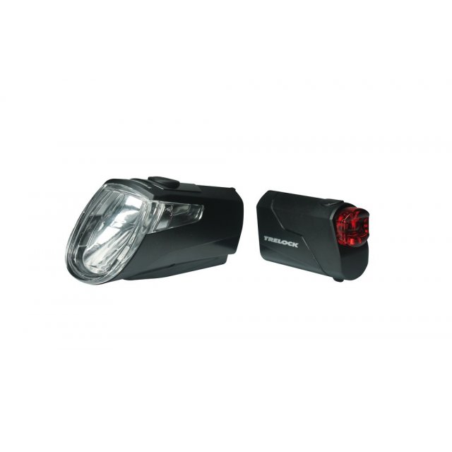 Trelock - Akku-LED-Leuchten Set Trelock I-go Eco LS 360/ 720 schwarz mit Halter