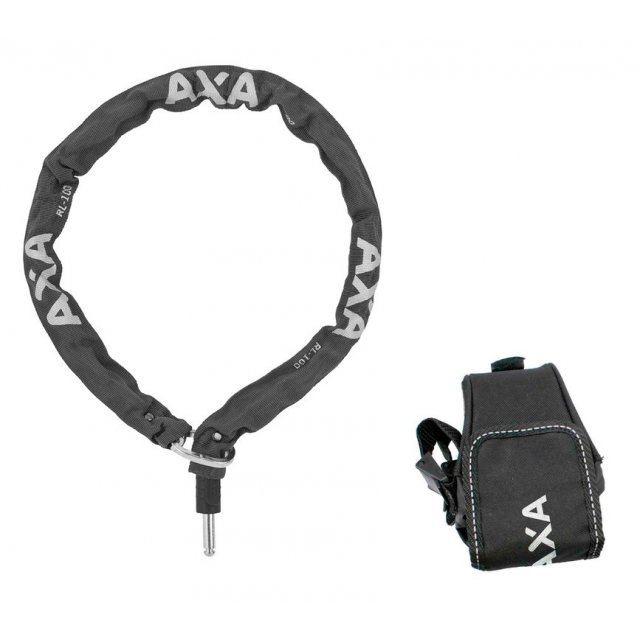 AXA - Einsteckkette Axa RLC 100 schwarz 100cm inkl. Outdoortasche