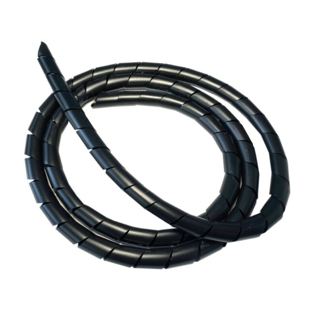 Diverse - Spiralband schwarz flexibel 5m Rolle Ø 8 mm kürzbar