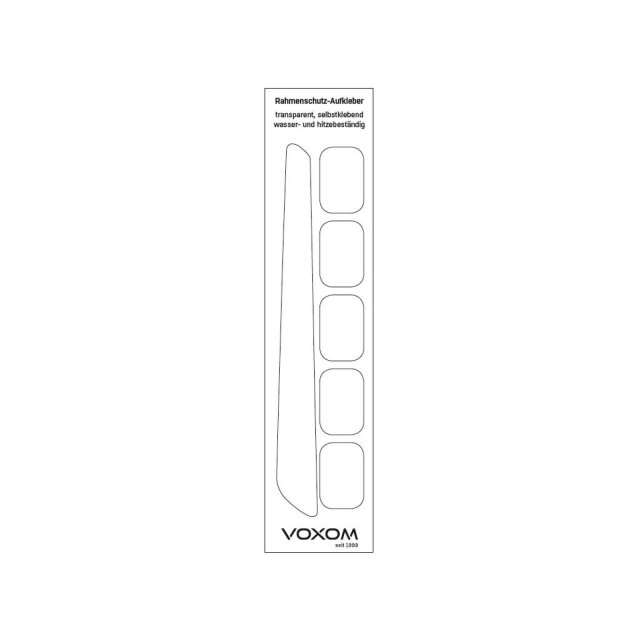 Voxom Rahmenschutzsticker-Set Rast3 transparent, 253x6,4mm
