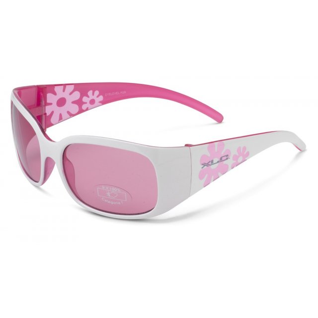 XLC - XLC Kinder-Sonnenbrille Maui SG-K03 Rahmen weiß/pink Gläser pink