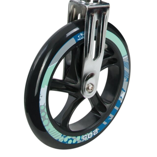 Hudora - PU-Rolle Hudora Big Wheel per Stück 205 mm Ø schwarz/petrol f.Mod.14749