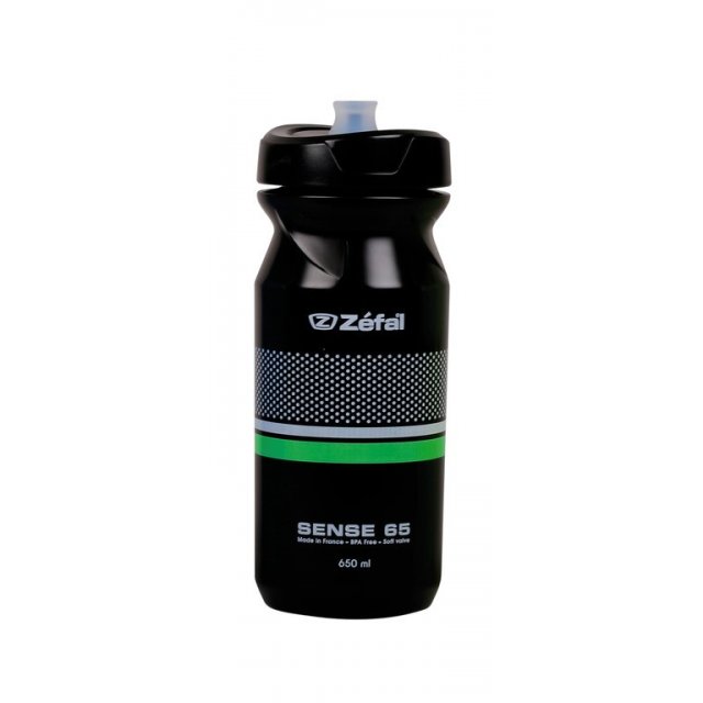 Zefal - Trinkflasche Zefal Sense M65 650ml/22oz Höhe 193mm sw (weiß/grün)