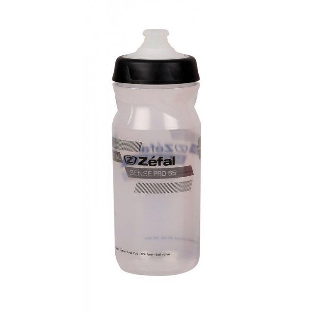 Zefal - Trinkflasche Sense Pro 65 650ml/22oz Höhe 193mm transp.(sw/grau)