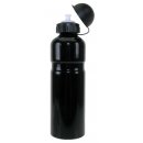 Diverse - Trinkflasche Alu 750ml, schwarz mit Deckel