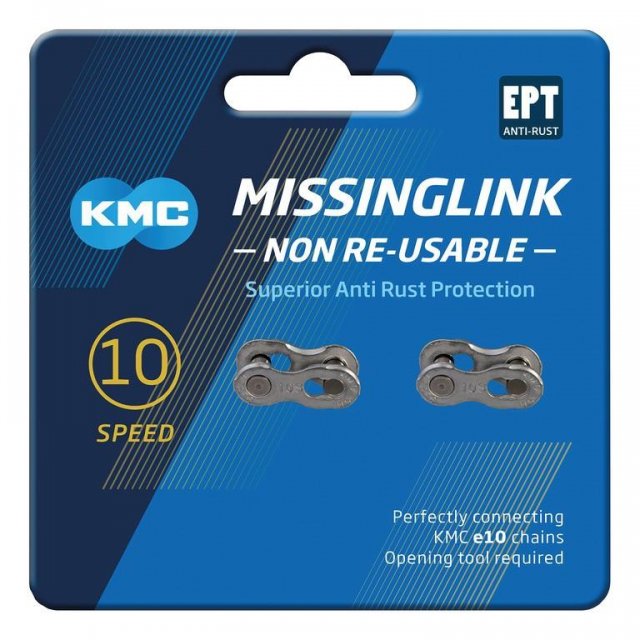 KMC - Missinglink KMC 1/2x11/128Zoll 10NR EPT 2 Stück, für Ketten 10-fach, silber