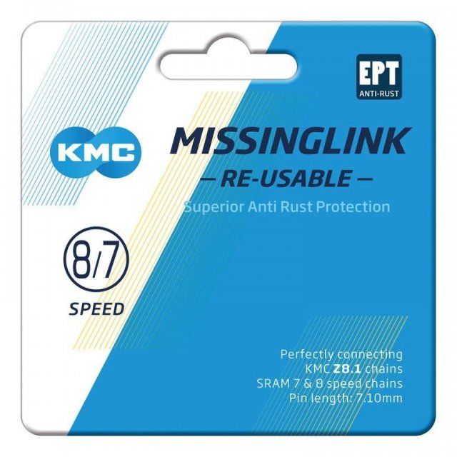 KMC - Missinglink KMC 7/8R EPT 2 Stück, für Ketten 7,1mm, silber
