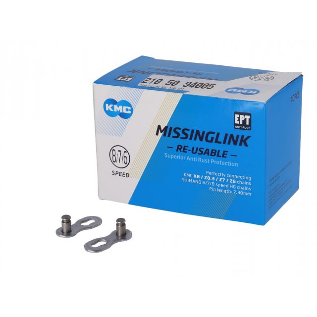 KMC - Missinglink KMC 7/8R EPT 40 Stück, für Ketten 7,3mm, silber