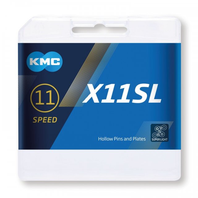 KMC - Schaltungskette KMC X11SL Silber 1/2Zoll x 11/128Zoll, 118 Glieder,5,65mm,11-f.