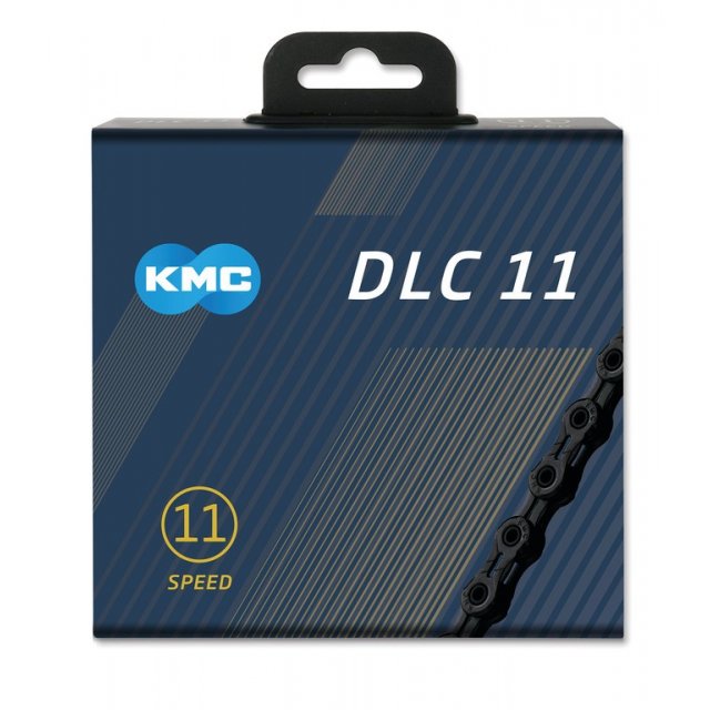 KMC - Schaltungskette KMC DLC 11 schwarz 1/2Zoll x 11/128Zoll, 118 Glieder,5,65mm,11-f.
