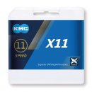 KMC - Schaltungskette KMC X11 silber/schwarz 1/2Zoll x...