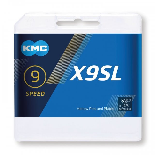 KMC - Schaltungskette KMC X9SL Ti-N Gold 1/2Zoll x 11/128Zoll, 114 Glieder,6,6mm,9-fach