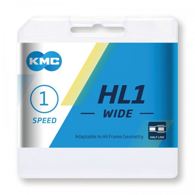 KMC - Kette KMC HL1 Wide Silber 1/2 x 1/8, 100 Glieder, 9,4mm