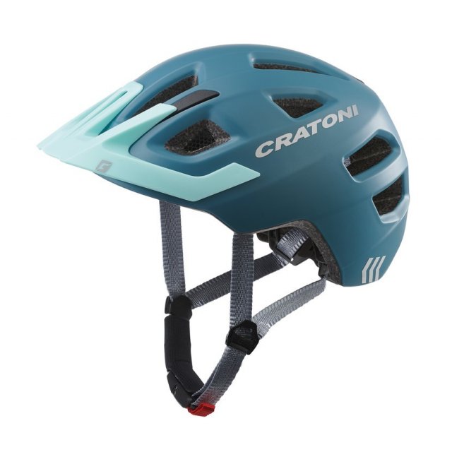 Cratoni - Fahrradhelm Cratoni Maxster Pro (Kid) Gr. XS/S (46-51cm) steel/blau matt