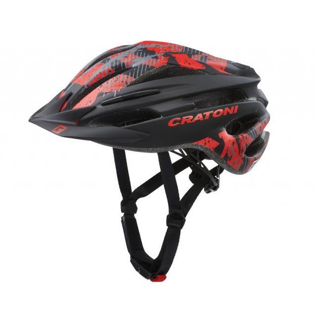 Cratoni - Fahrradhelm Cratoni Pacer (MTB) Gr. S/M (54-58cm) schwarz/rot matt
