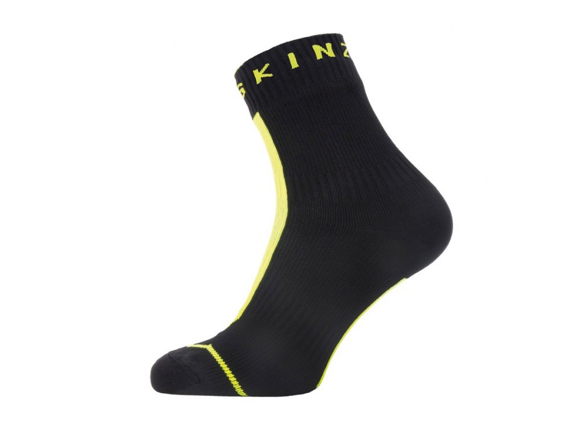 SealSkin Socken All Weather Ankle Gr.L43-46 Hydrostop schwarz neon gelb Fahrrad 
