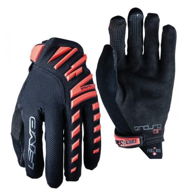 Handschuh Five Gloves ENDURO AIR Herren, Gr. M / 9, rot fluo/schwarz