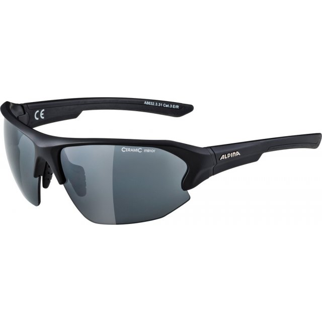 schwarz ALPINA Sonnenbrille Lyron Rahmen sw/grau Glas schwarz versp.S3 1 Stück 