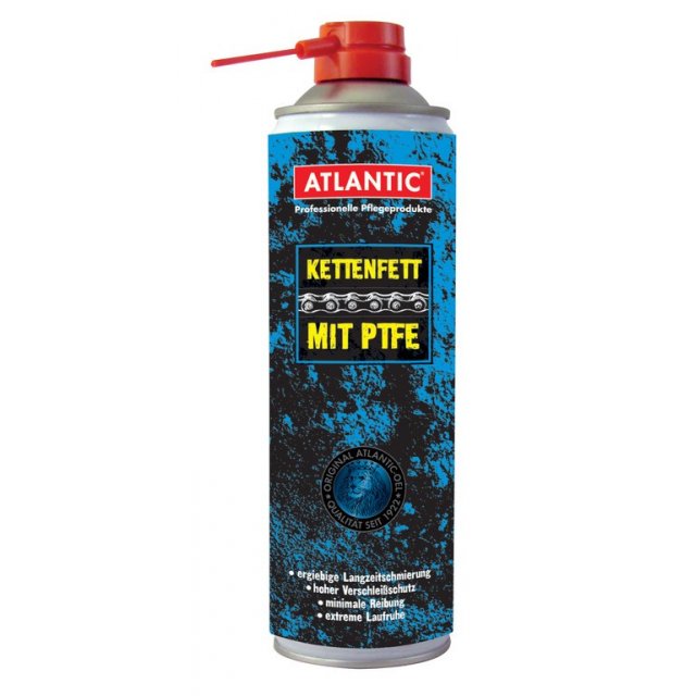 ATLANTIC - Kettenfett Atlantic mit PTFE 500ml, Sprühdose, mit Schnorchel