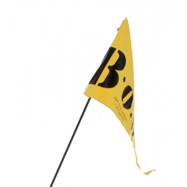 ZweiPlusZwei - Wimpel für BOB gelb zweiteilig für BOB-Anhänger