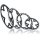 Kettenblatt Miche Supertype innen 43 Zähne, Farbe: schwarz, 9/10-für Shimano