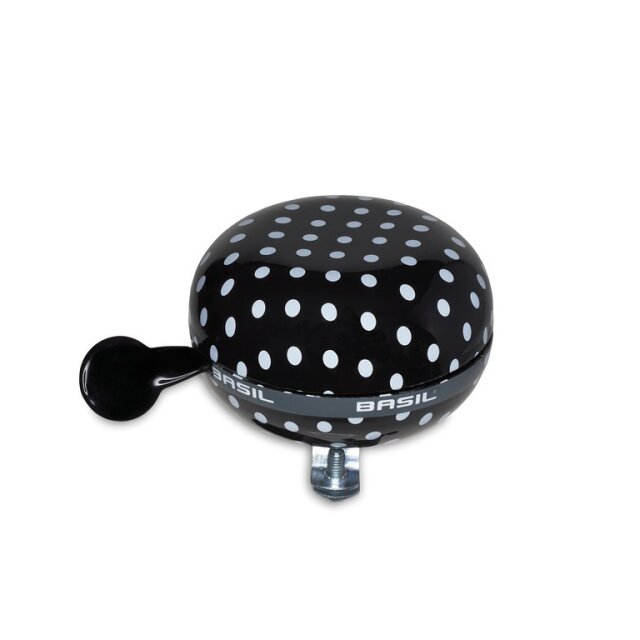 Ding-Dong Glocke Basil Polka Dot black/white dots, Ø 80mm