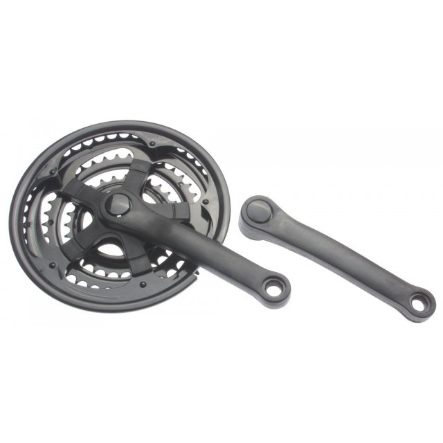 Kettenradgarnitur, Stahl Farbe: schwarz, 150mm, 24/34/42 Zähne, mit KSS