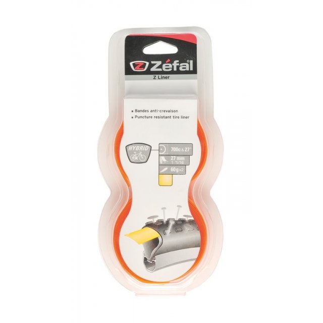 Zefal - Pannenschutzband Zefal Z-Liner gelb/oran Hybrid Breite 27mm 27Zoll & 700C