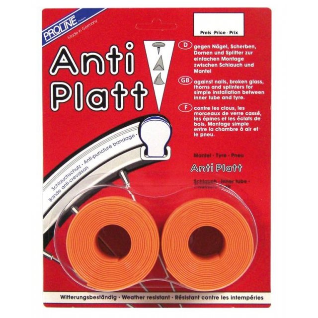 JANTOPLAST - Einlegeband Anti-Platt per Paar 37/54-559 orange 39 mm breit