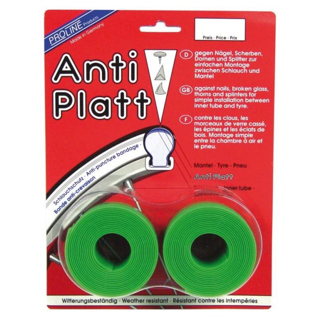 JANTOPLAST - Einlegeband Anti-Platt per Paar 37/47-622 grün 37 mm breit