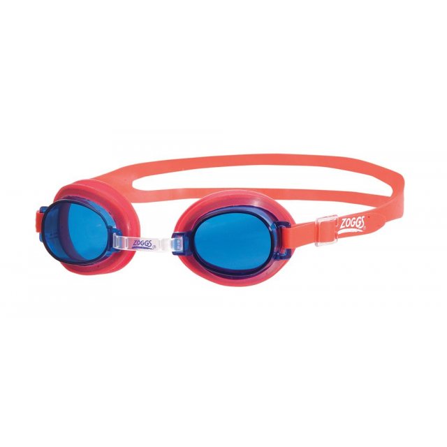 Zoggs - Little Flipper, Kinder Schiwmmbrille, Rahmen rot, Gläser blau
