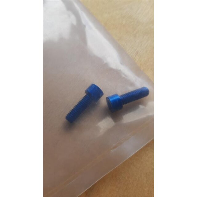 Schraube M5 x 15mm für Flaschenhalter blau