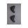 Hüdz Brems-/Schalthebel Griffgummis schwarz, für Shimano Ultegra 6600