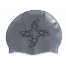 Aqua Sphere - Reverse Cap, silber mit Muster, Badekappe