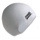 Zoggs - Silicone Cap, weiß, Schwimmkappe,...